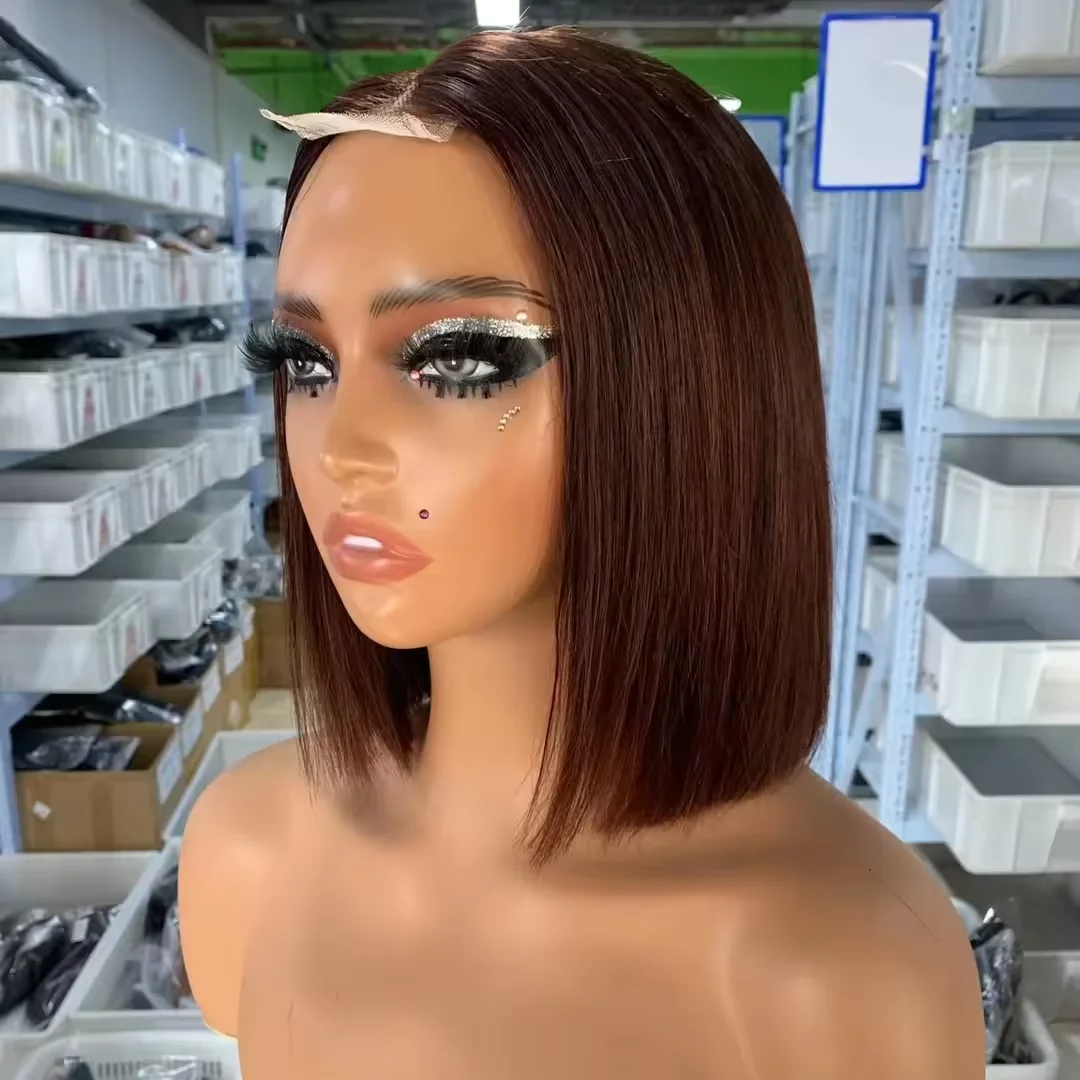 Cheap Raw Vietnamese Hair Short 2x6 Color Bob Wigs Human Hair For Black Women Glueless Full Hd Lace Frontal Wig Vendor