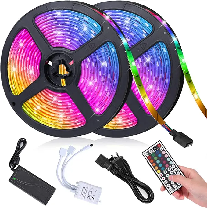 Alexa Tuya Google Home APP Remote Control Smart RGB Strip Light IP65 Waterproof WIFI Smart LED Strip WIFI LED Strip Light