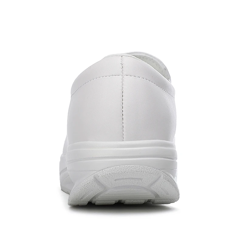 Customize Logo Breathable Slip on Rubber Hospital Work Nursing Shoes Platform Women Nursing Loafer Shoes
