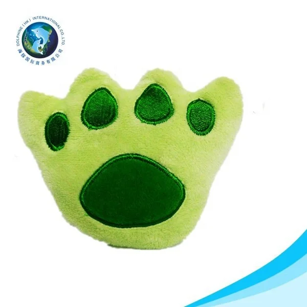 Wholesale Various Color Lovely Animals Paw Shape Pet Toy Interactive Plush Chew