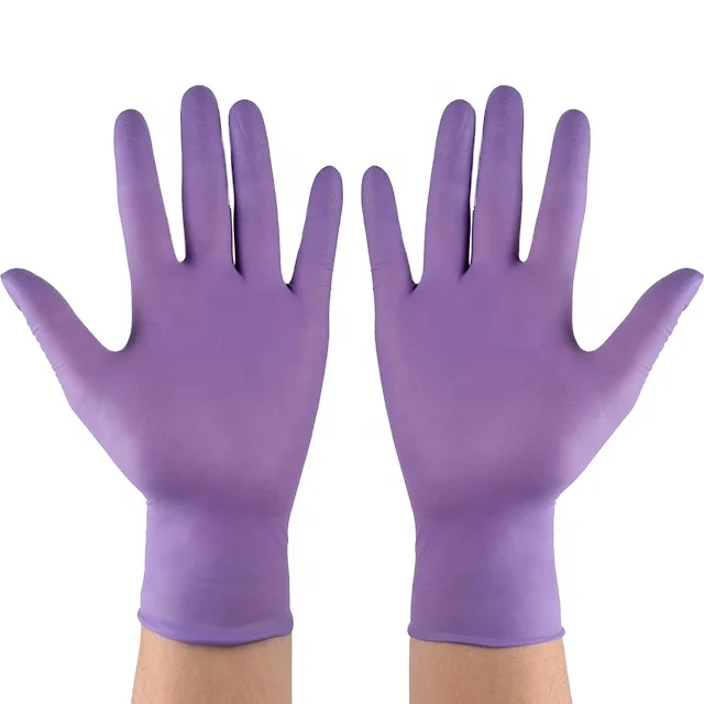 Working Disposable Glovesglovebox Butyl Gloves Nitrile Coated Work Glove