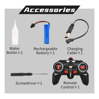 kyk RC Car 2.4G High-Speed Remote Control music light Spray 1:16 Five channel new remote control car