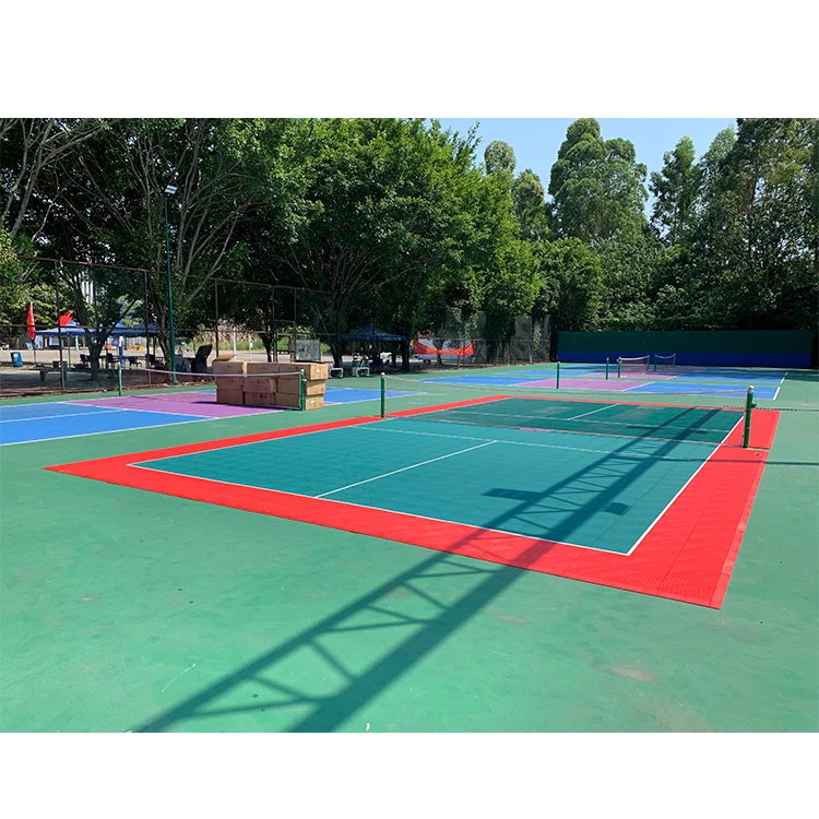O-01 Portable Suspension Type Outdoor Inter lockable PP Tennis pickleball Court Flooring Tile Meet Fast Grade OEM/ODM floor