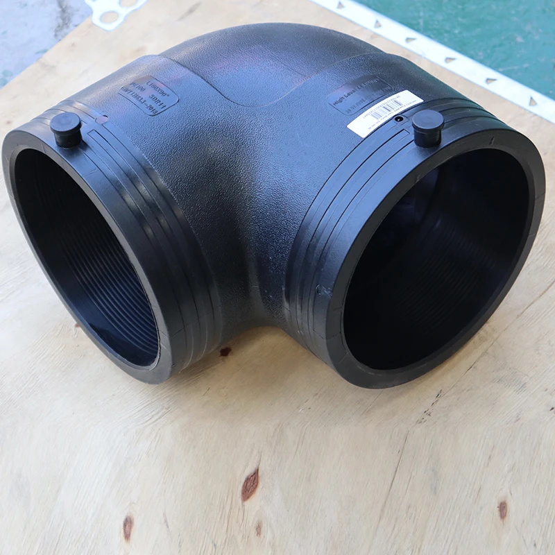 PE100 SDR11 PN16  25 -630mm 630mm 560mm 500 450 315mm HDPE Fittings HDPE Electrofusion 90 degree right angle Elbow