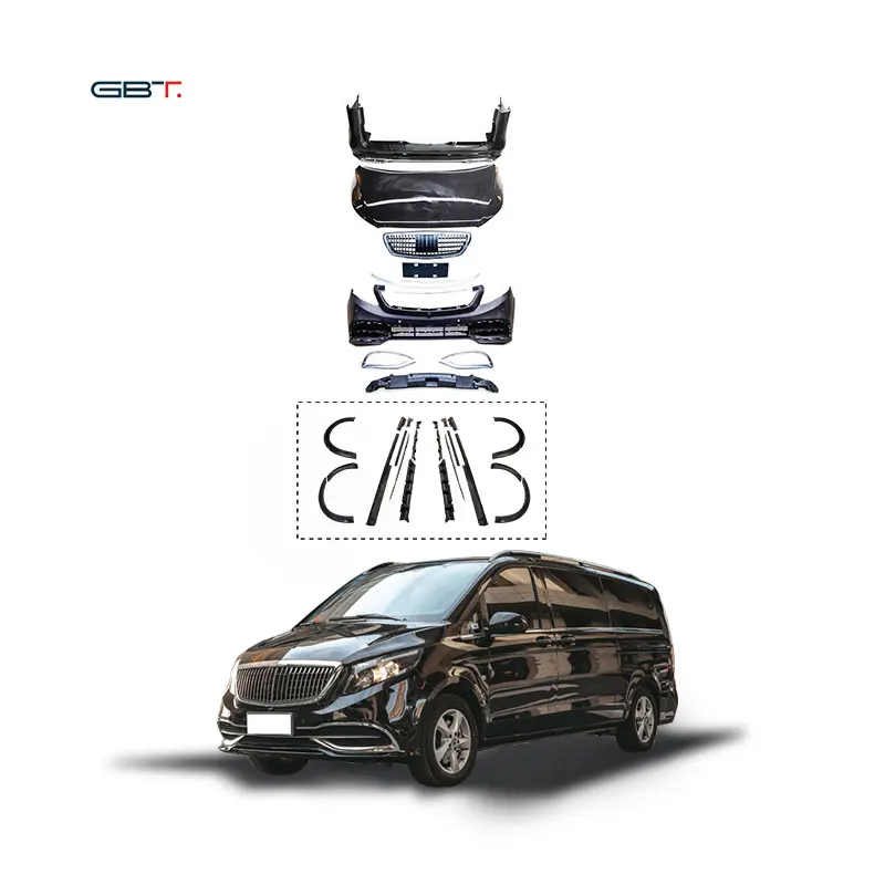 GBT auto tuning parts v-class mercedes vito Maybach Style Bodykit facelift for v-class w447 body kits v250 v260