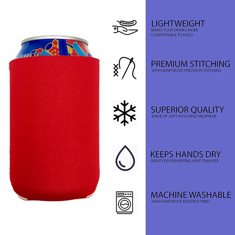 Новое поступление, рекламные сублимационные пустые короткие Кулеры, изолированные неопреновые кулеры для пива, Короткие Кулеры, втулки для HTV