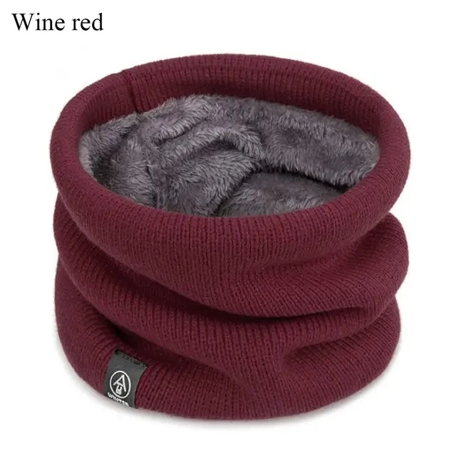 Fashion Women Knitted Scarf Solid Color like Winter Snood Scarves Lady Warm Wool Fur Thick Unisex Men Neck Scarfs Ring