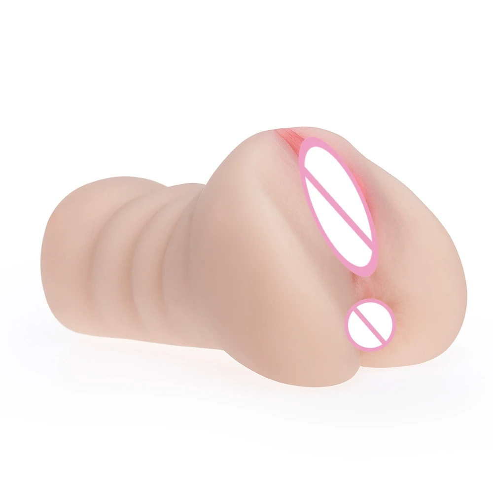 Soft rubber pocket pussy slow play simulated vagina masturbation cup  pussy sexy toy for men