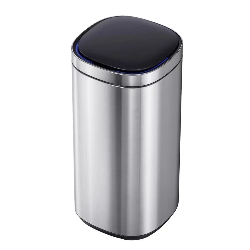 High Quality Wholesale Big Capacity Automatic Touchless Smart Infrared Sensor Waste Stainless Steel Trash Can