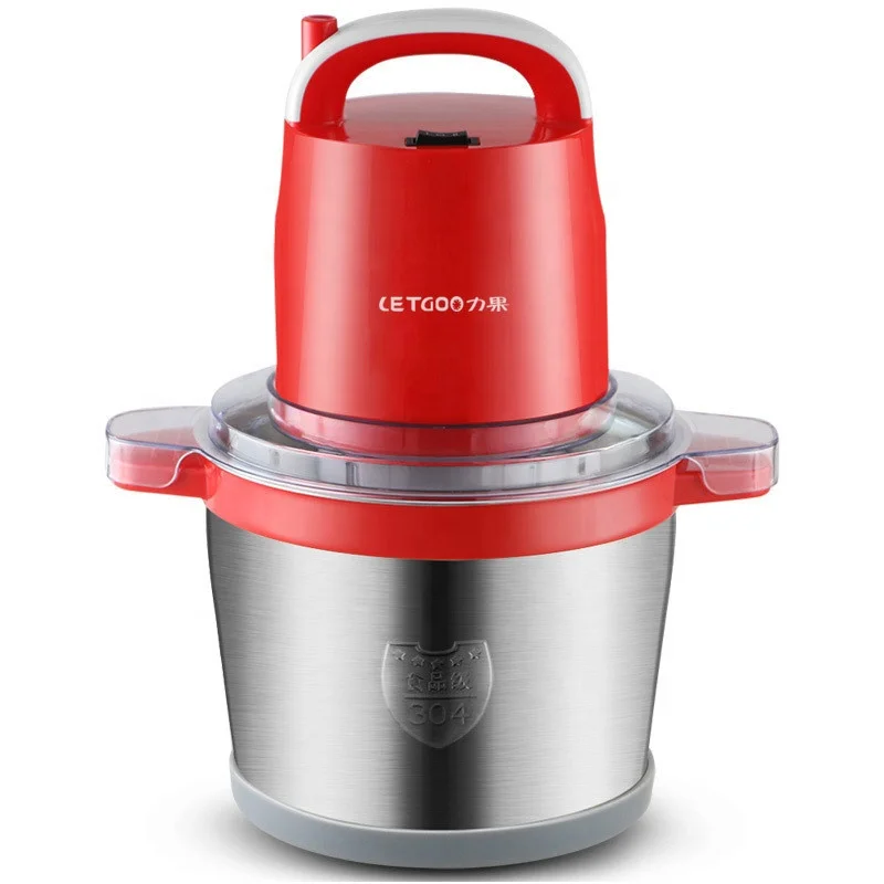 Измельчитель мяса из нержавеющей стали Электрический автоматический измельчитель Высокое качество бытовой измельчитель перец чеснок паста кухонный комбайн 4,5 л