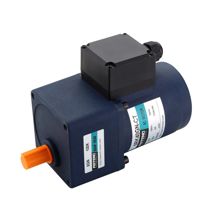 Customized Waterproof 120W 90Mm Low Rpm Reversible Ac Gear Motor 5RK12GU Speed Control Motor Reversible Type With Gear Head