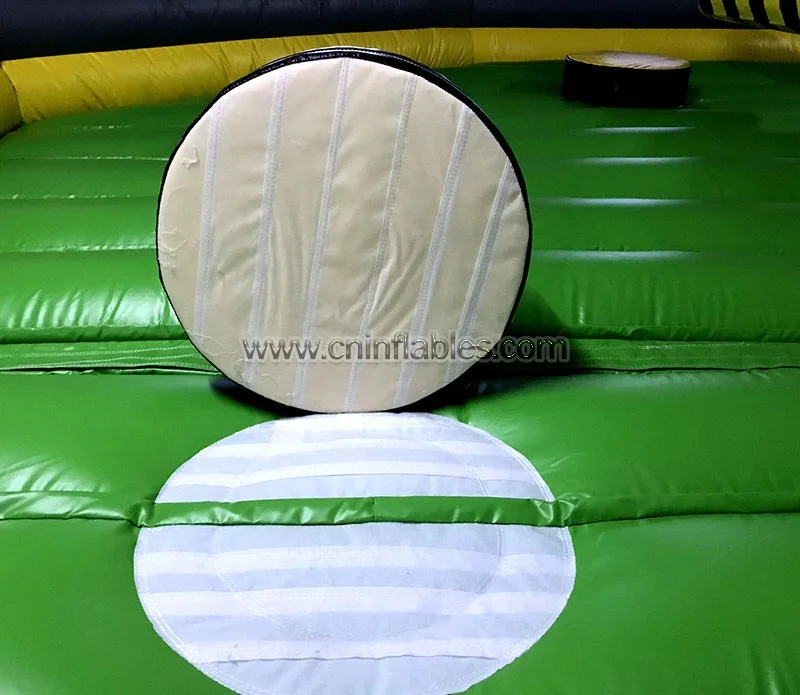 Orient Inflatables popular giant Toxic meltdown mechanical interactive inflatable wipeout action game