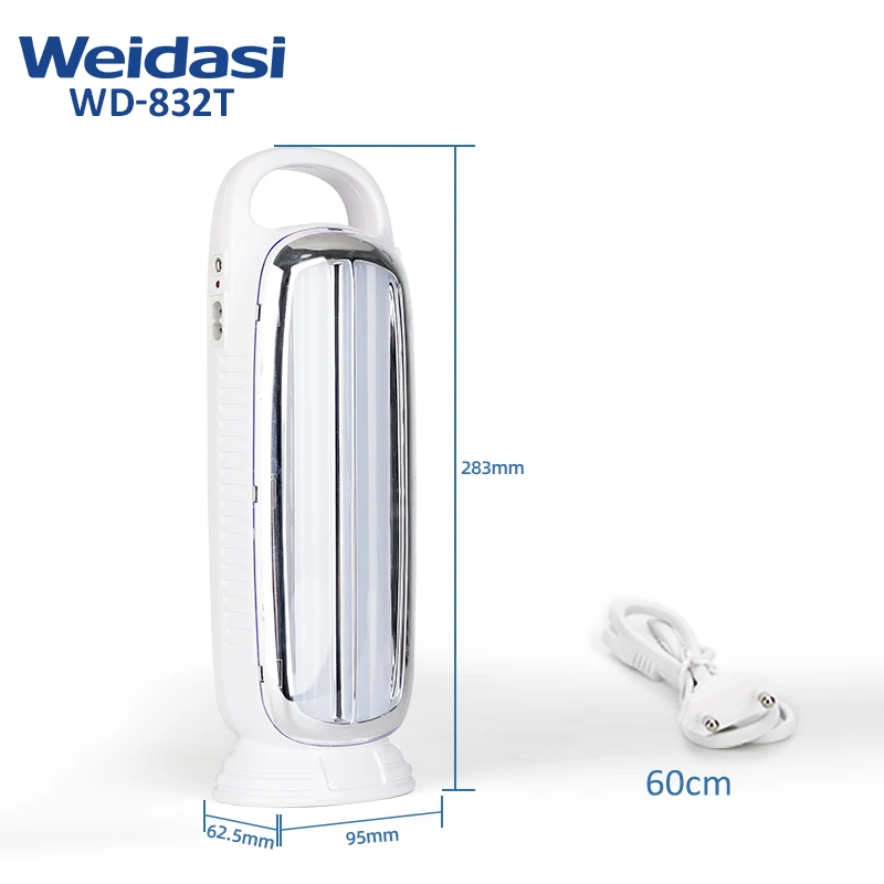 Bright camping lights led emergency light rechargeable lamp with handle