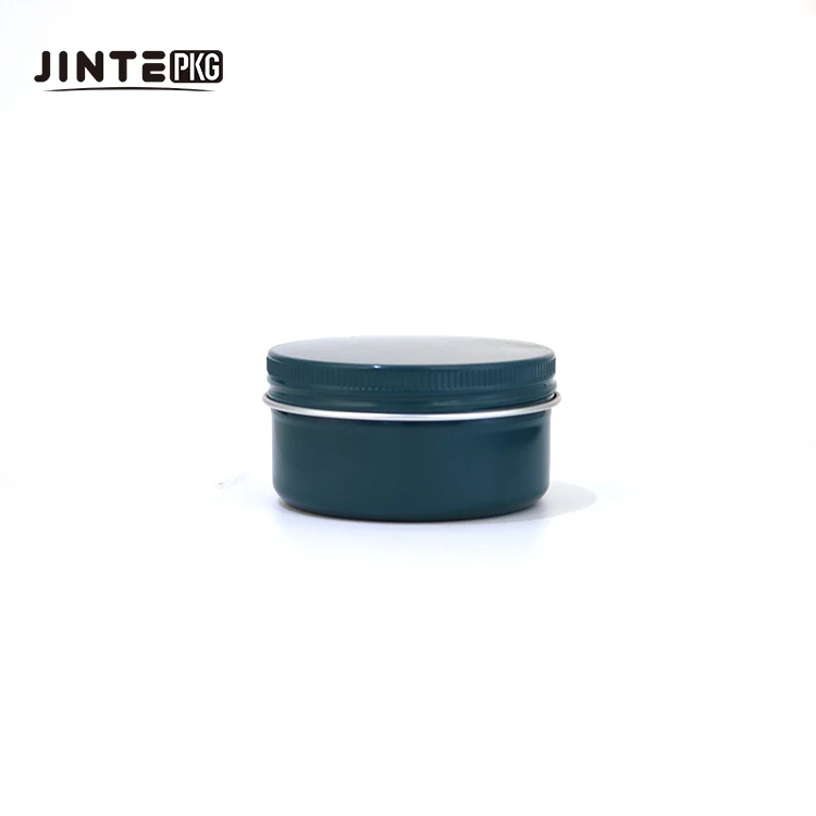 Hot sale 50ML logo Tin Box Packaging Cosmetic Empty Aluminum Jar 2 oz Empty Round Metal Tin Cans