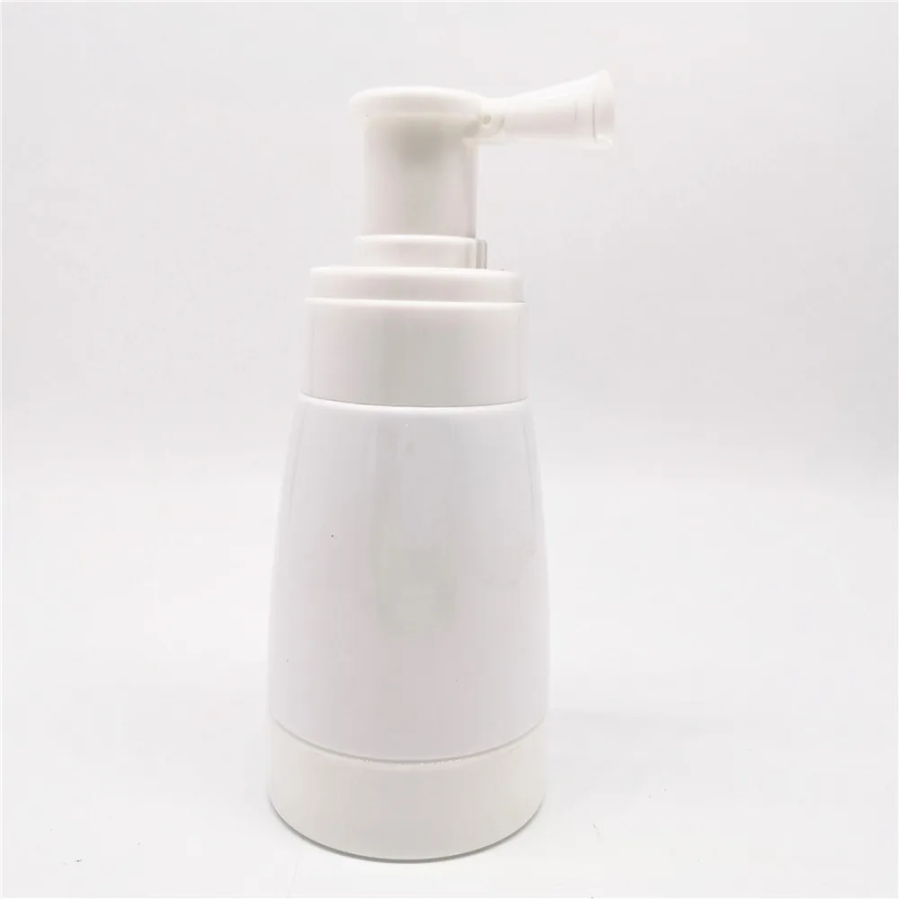 180ml plastic Powder Spray Bottle with Locking Nozzle white dry talc powder spray bottle