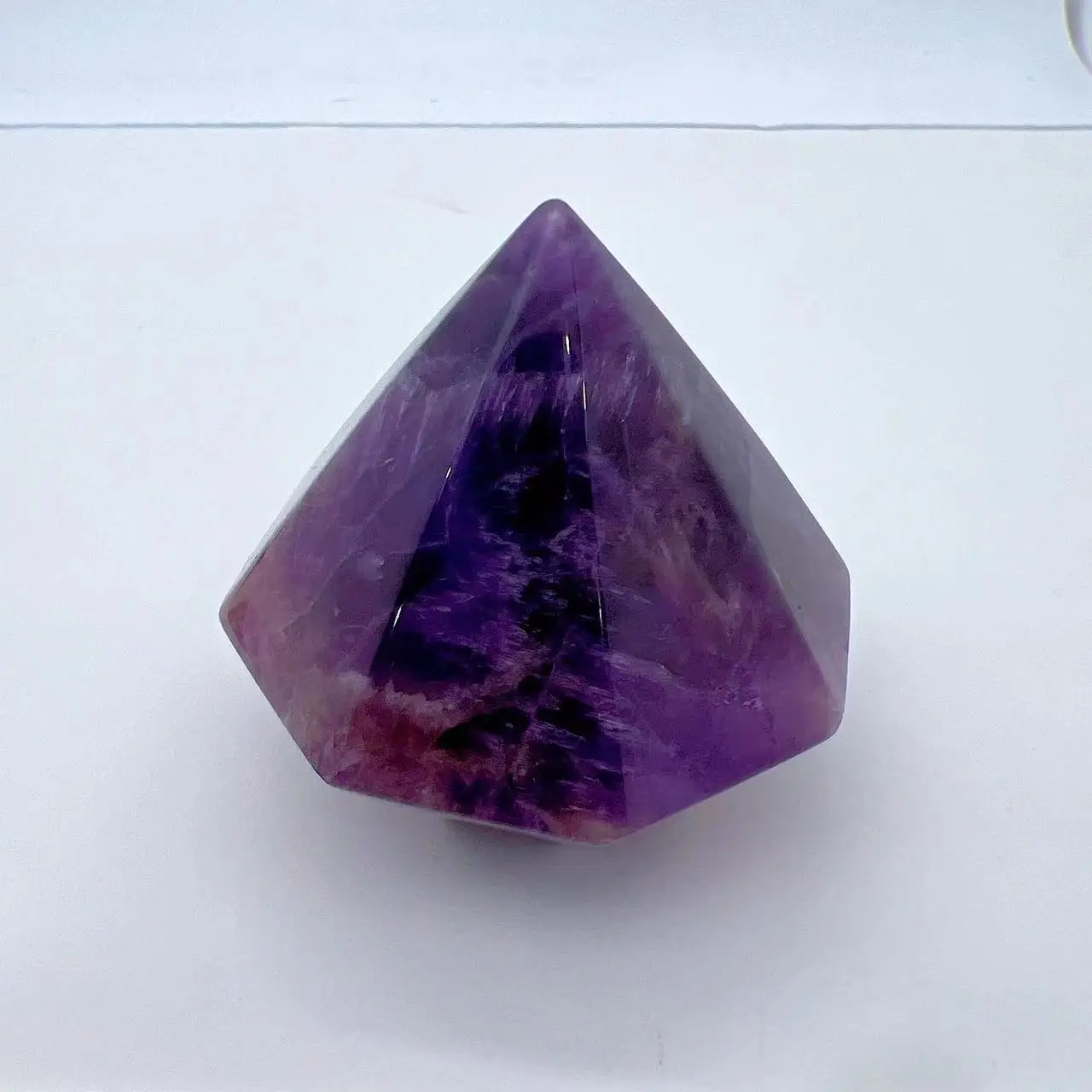 Factory Cheap Price Wholesale Healing Crystal Quartz Natural Rose Quartz Amethyst Carvings Diamond Shaped For Home Decoration