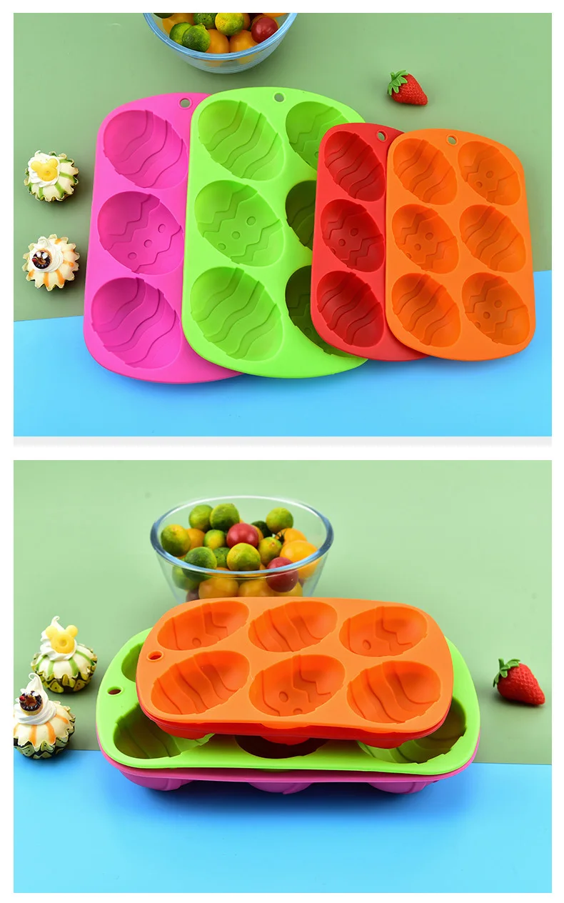 Qimeng Amazons Best Selling Products Kitchen Gadgets Silicon Mold For Cake Decoration Easter Egg Cake Mold