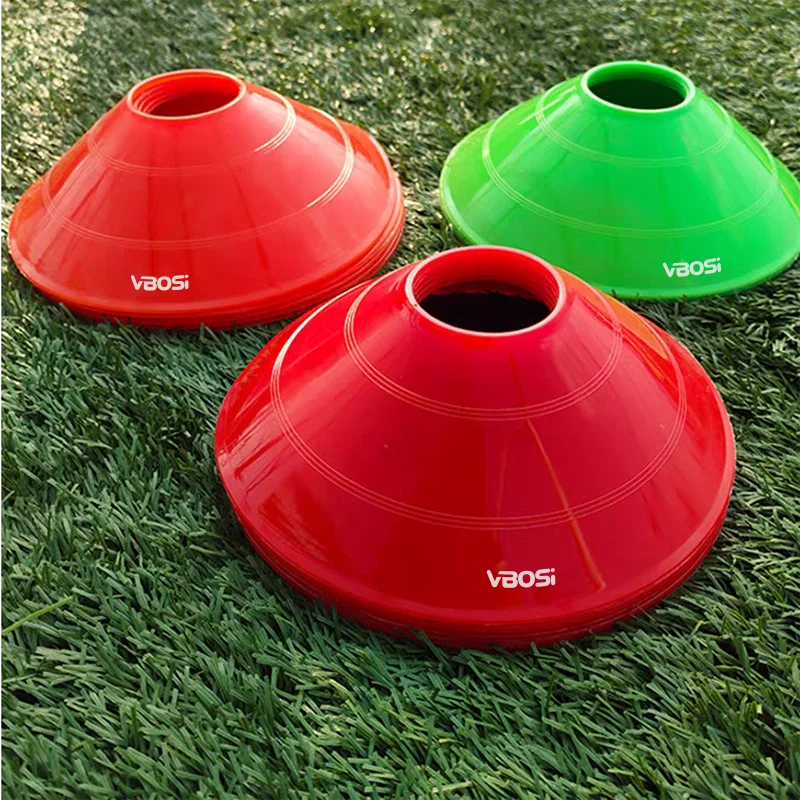 VBOSI  Sports Training Agility Cone Football Equipment Soccer Durable Soft Soccer Football Training Agility Marker Cones