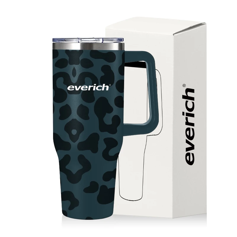 Mugs and cup wholesale for travel BPA free stainless steel car tumbler 40oz double wall beer tumbler with handle