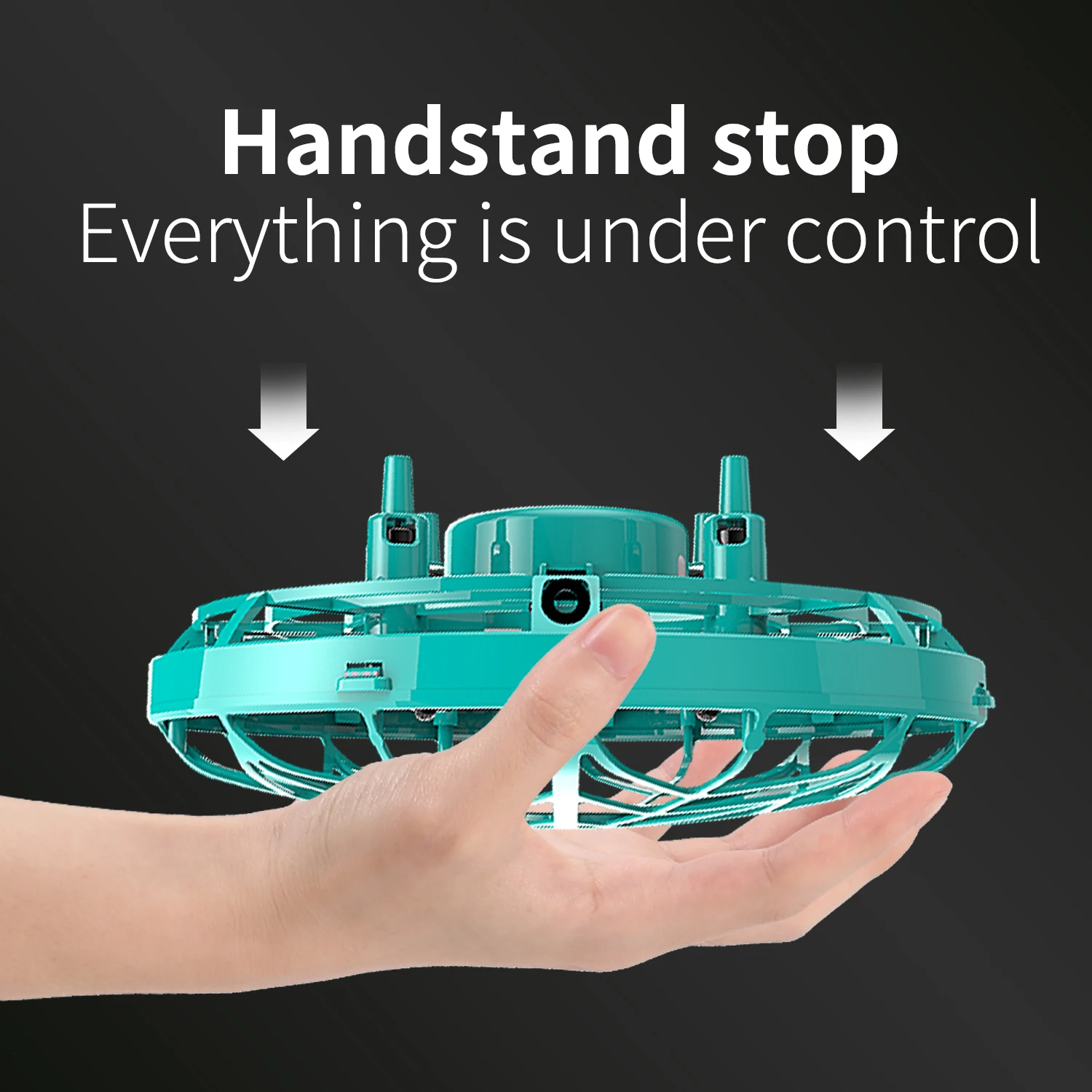 BLLRC F106A Induction Intelligent Suspension Flying Saucer UFO Induction Aircraft with Headless Mode Drone Handheld Toy