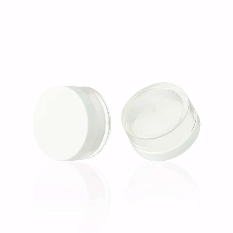 Custom logo 80ml round container sifter jar loose powder case