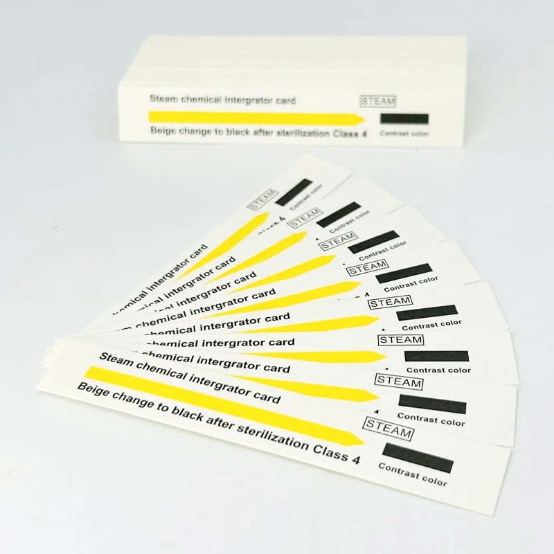 Wholesale 200 Pcs/box Steam Gas Sterilization Medical Indicator Strip Chemical Indicating Paper Card