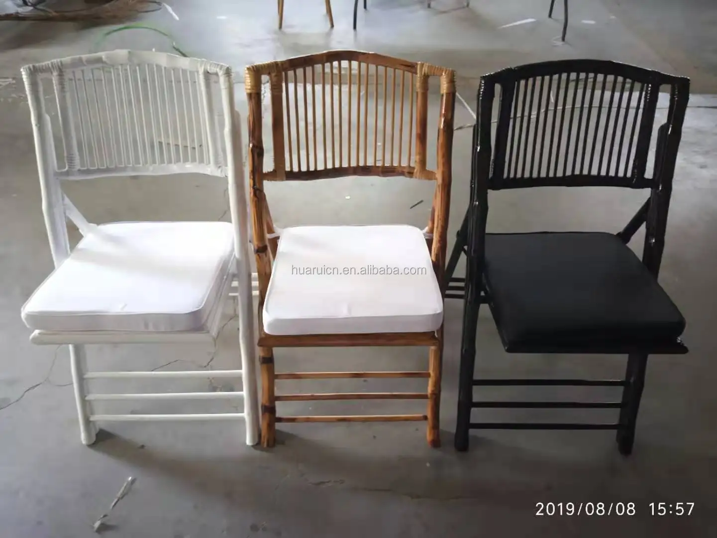 Wholesale High Quality Durable Hot sale wood outdoor bamboo folding chair and table  for event