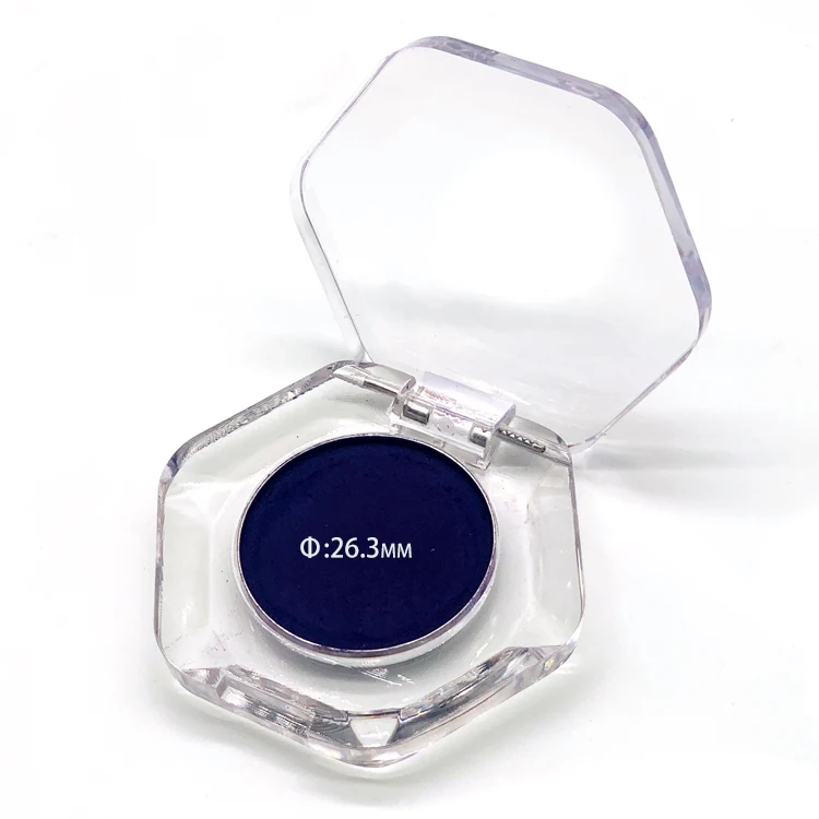 custom logo mini 2 pan 3 pan plastic eyeshadow package single glitter eyeshadow