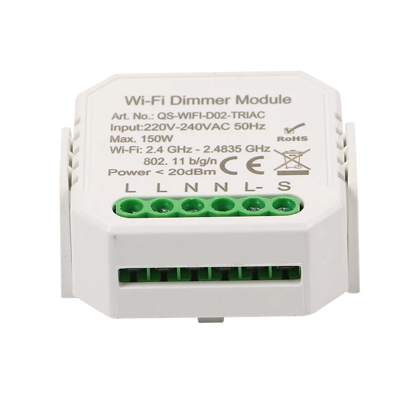 3 years warranty CE LVD EMC ROHS approved 1 gang 2 way smart dimmer light switch wifi RF remote control dimmer switch module
