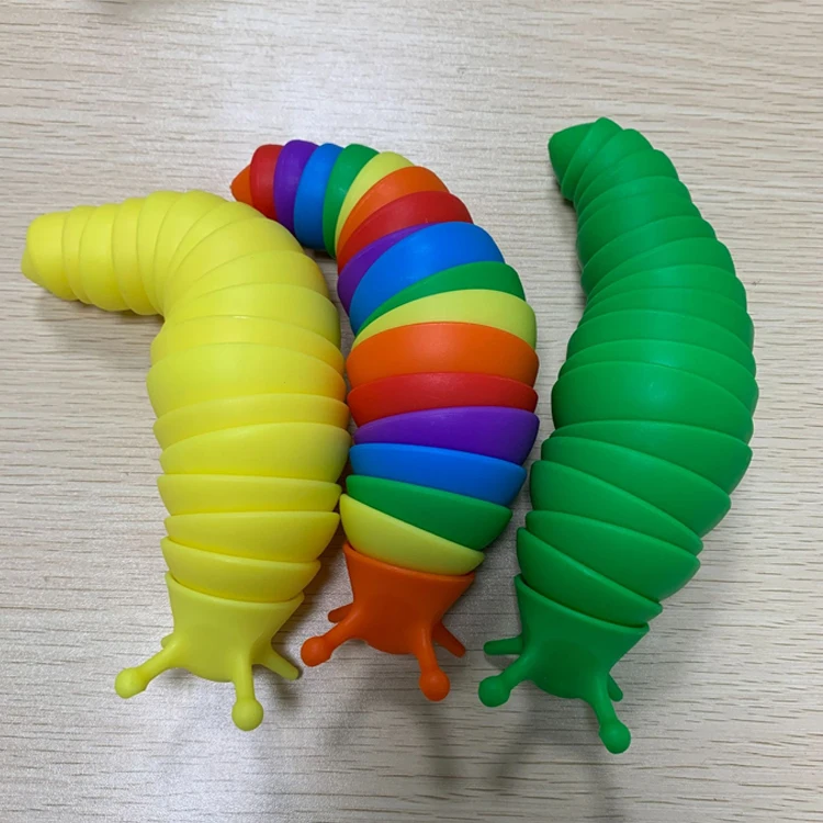 Fidget Slug Toy, Flexible Decompression for Relaxing, Friendly  Fidget Toy,  Sensory Toy for Adults