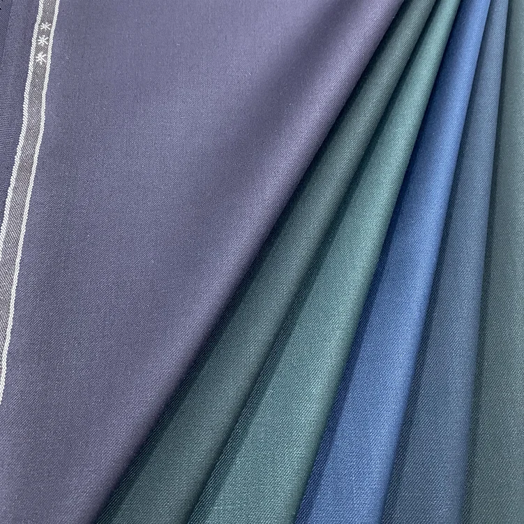 Fashionable Soft Plain Polyester Rayon Wool Suiting Fabric Turkey TR Fabric Suiting