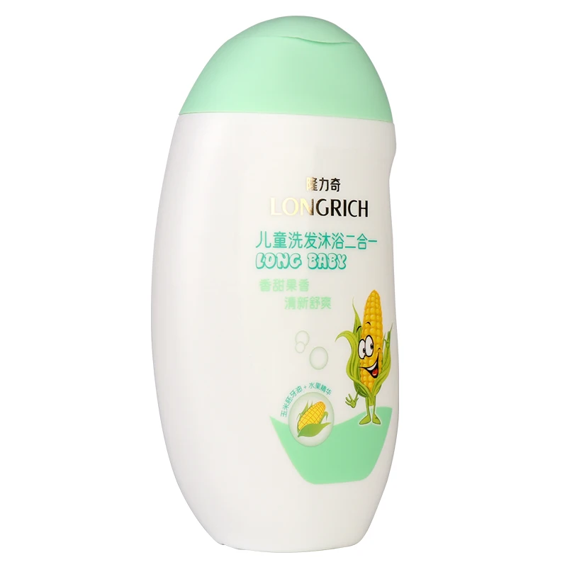 Overseas warehouse deliver OEM ODE safe  baby hair bath liquid soap corn germ oil components shampoo for children