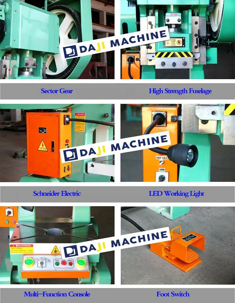 16 25 40 Ton Mini Small Manual Pipe Tube Metal Aluminum Stainless Steel Plate Sheet Metal Hole Punching Machine