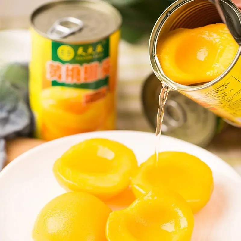 Консервированный желтый персик в сиропе для выпечки Dangshan свежие фрукты консервированные 425 г 12 банок оптовая продажа бесплатная доставка