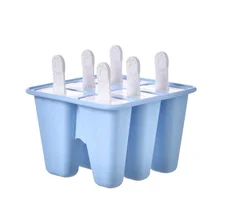 Popsicle Molds 6 Cavity Silicone Ice Pop Molds BPA Free Popsicle Mold Reusable Easy Release Ice Pop Maker