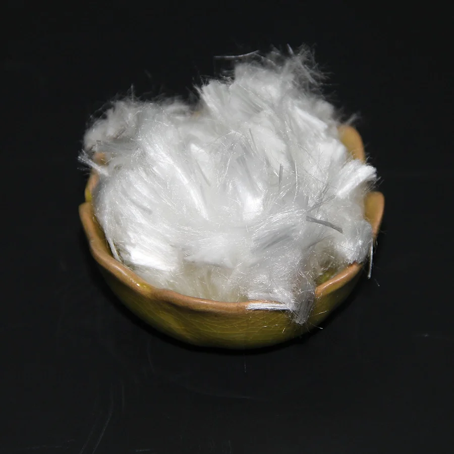 PP Fiber Monofilament Fine Aggregate Concrete Projects Preventing Mortar Split Crackle Expansion Any Mortar Projects Spinning