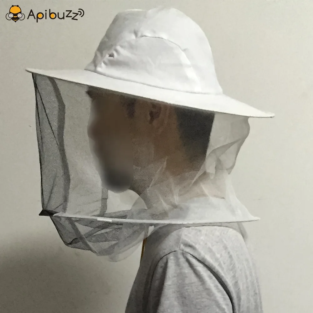 Однослойная белая Фата для пчеловодства, шляпа для пчеловодства, одежда для пчеловодства, рыбалки, противомоскитная маска, оборудование, инструменты, принадлежности