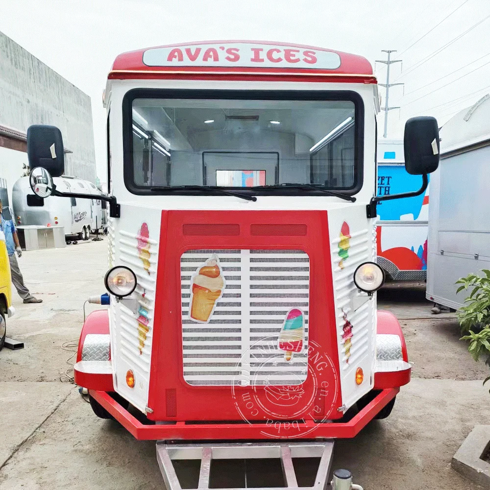 pink lovely food kiosk carts camping trailer used food trucks bakery truck electric ice cream food truck for sale