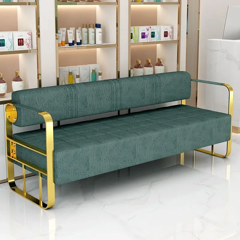 Modern Simple Custom Beauty Salon Hair Barbershop Waiting Chair Shampoo Furniture Waiting Area
