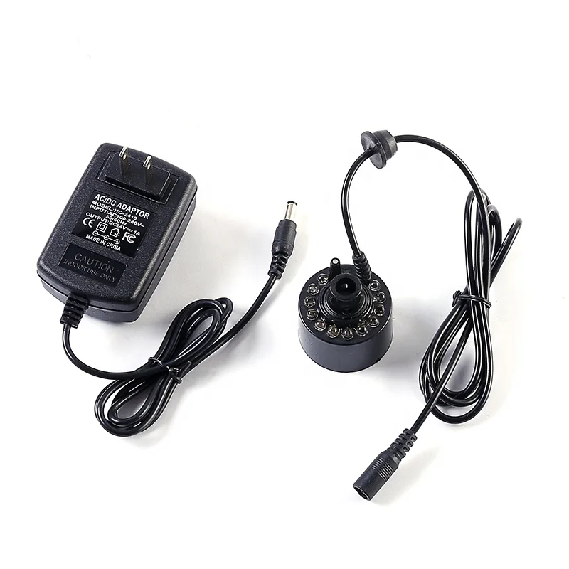 350ml  ultrasonic air humidifier aquarium mist maker industrial fogger with colorful lights