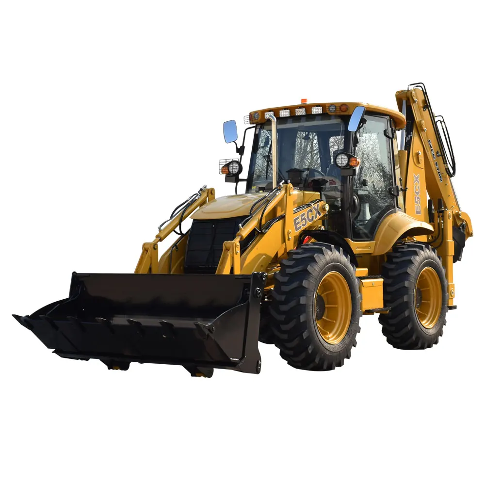 Beautiful Exterior 4x4 Tractor with Loader and Backhoe Excavator,wheel Mini Backhoe Loader Wheel Loader