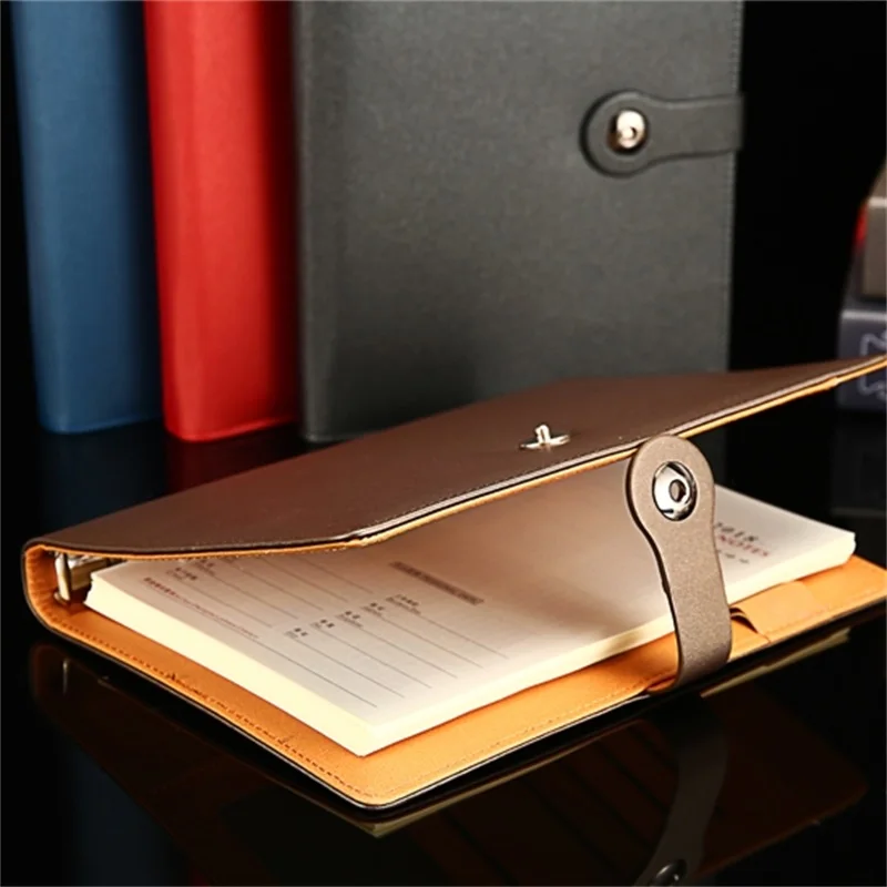 Wholesale Factory Price Customizable Pu Leather A5 A6 Agenda Daily Planner Weekly Monthly Journals