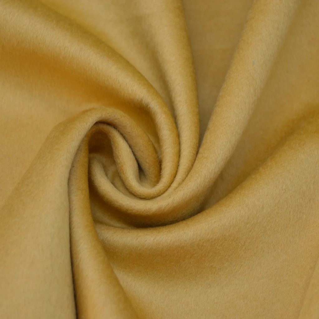 The new autumn and winter warm color wind resistant outerwear wool blended fabric