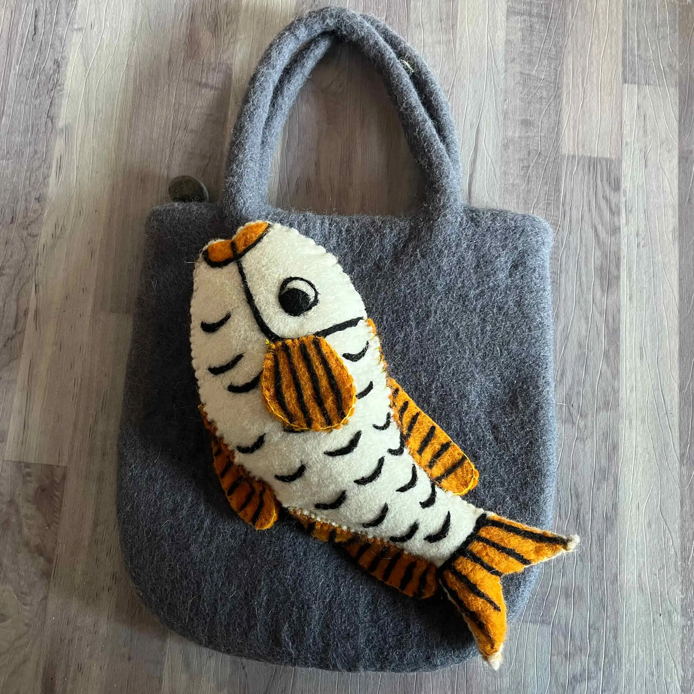 Felt Bag Handmade using merino wool