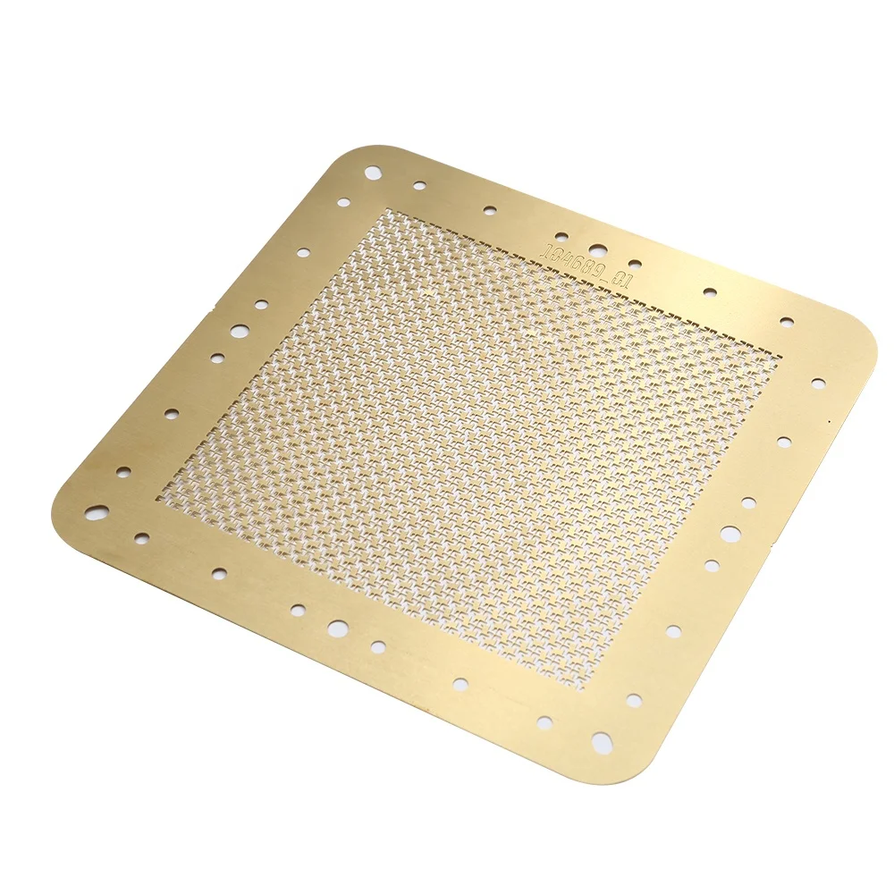 Etched Brass/Copper Mesh Filter Screen with Round Holes