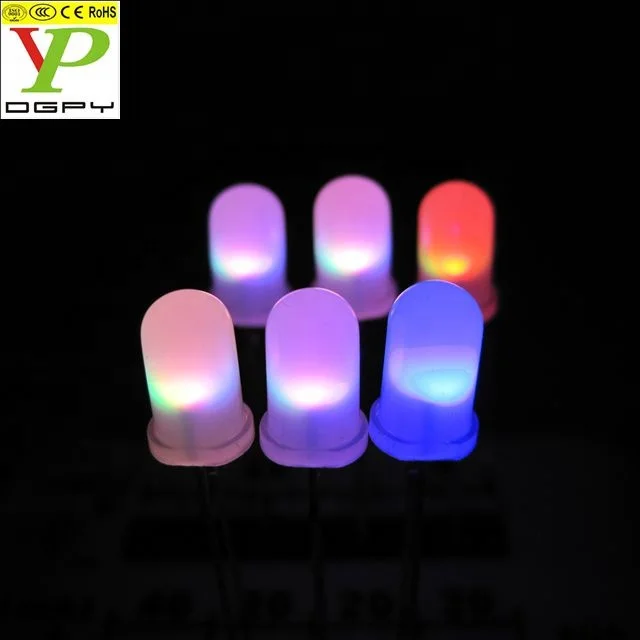 Заводская цена, бесплатные образцы, светодиодная rgb-вспышка 3 мм, 5 мм, рассеянная/внешняя светодиодная вспышка (Соответствие CE и RoHS)