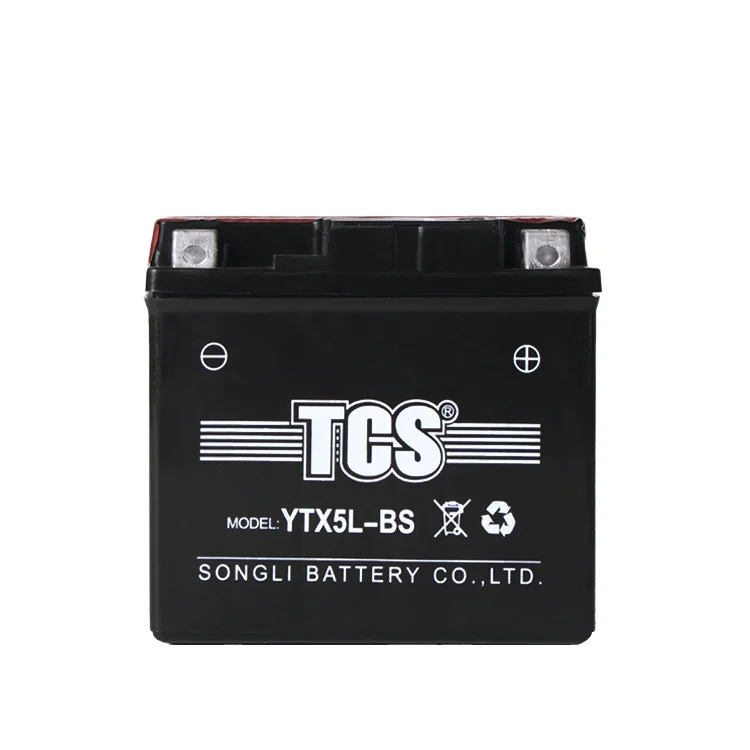 TCS hot sale 12v5AH motorcycle starting  battery