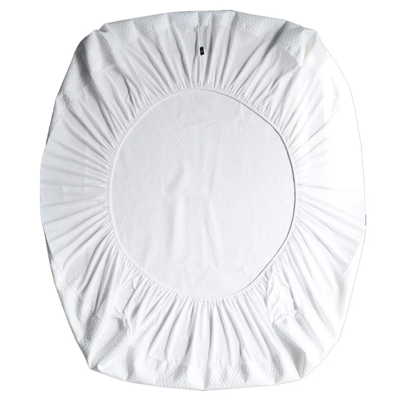 Waterproof Bamboo Fiber Jacquard Mattress Protector Bed Mattress Cover Waterproof Fitted Sheet