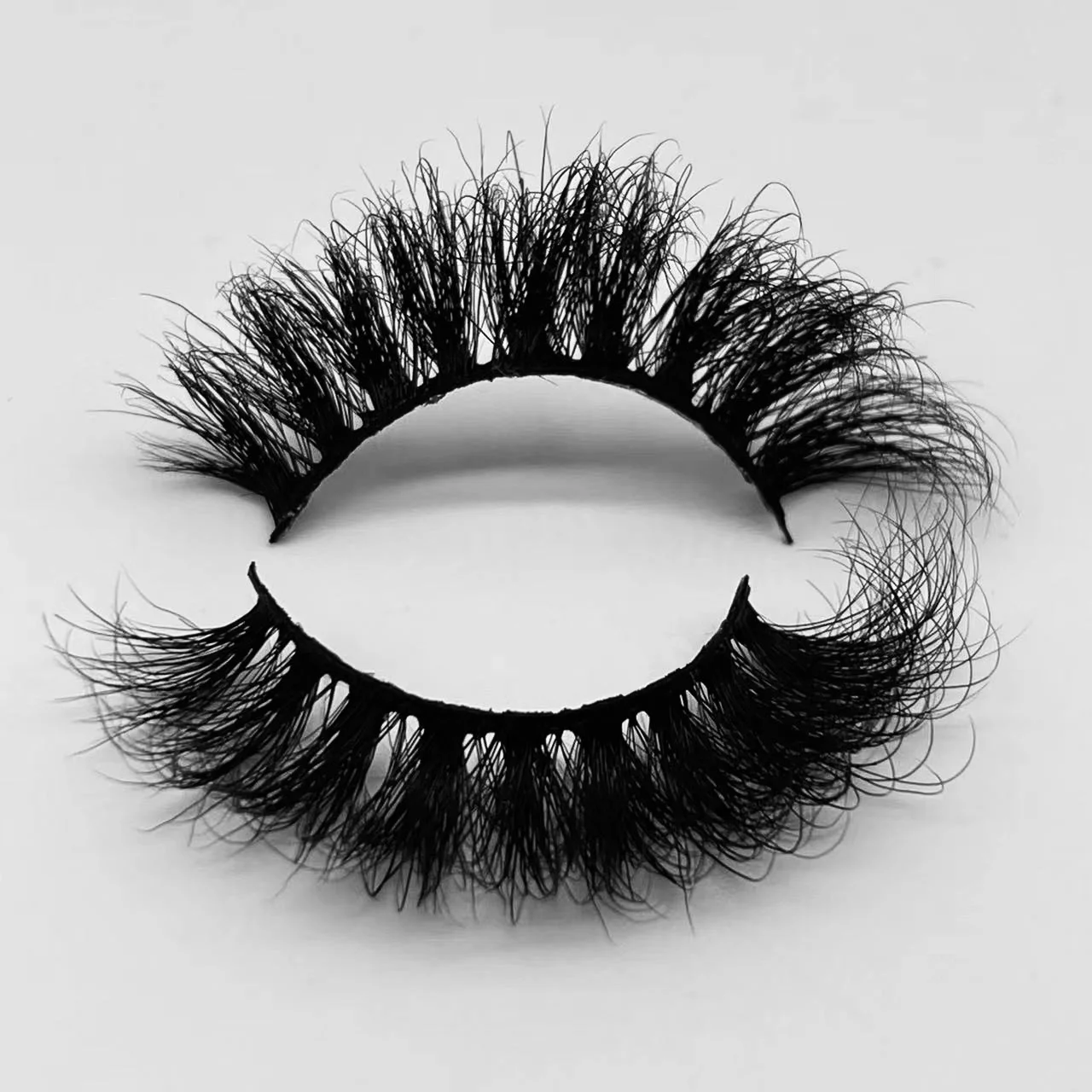 Factory wholesale Russian Full Strip Lashes d curl 3d strip lashes natural false 18mm 15mm mink eyelashes suppliers