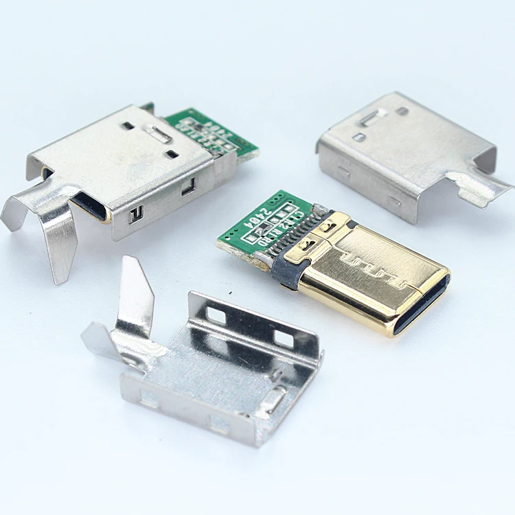 
Free Sample 3.1 Usb C Plug Molding PCB Connectors Usbc Diy A Male Usb 2.0 Type C Solder Connector  (60732149630)